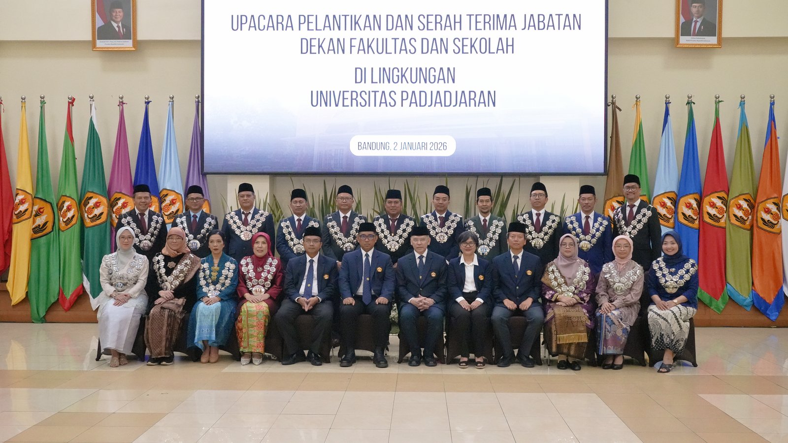 Rektor Unpad Lantik 18 Dekan Baru untuk Periode 2026-2030